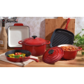 5 Pieces Enameled Cast Iron Parini Cookware Set